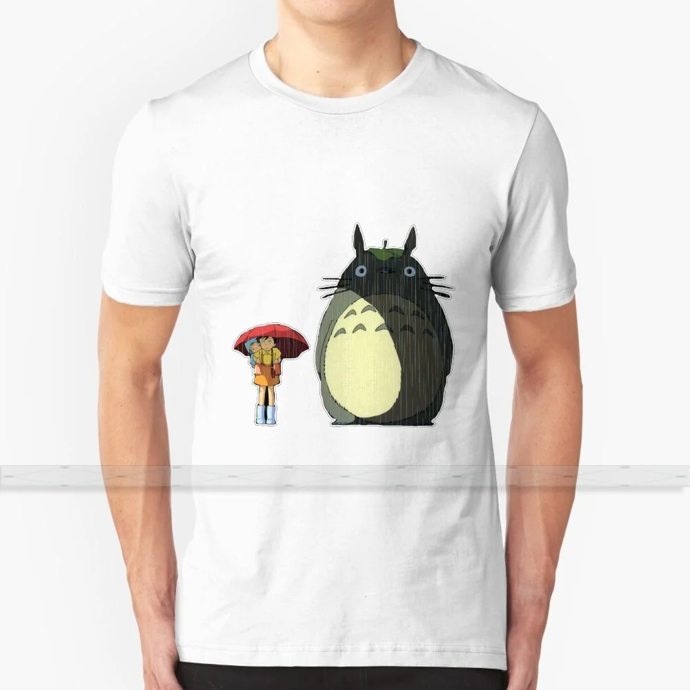Футболка с принтом My Neighbor Totoro для мужчин и женщин крутая хлопковая рубашка