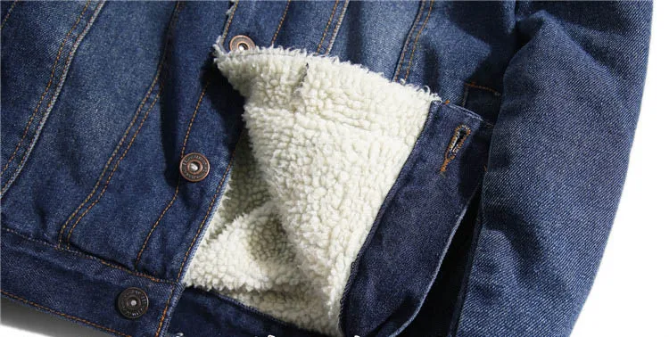Men Wool Lined Denim Jeans Jackets Outwear With Fur Collar Warm Thicker Denim Jackets Coat For Male Windbreak Size S-4XL (3)