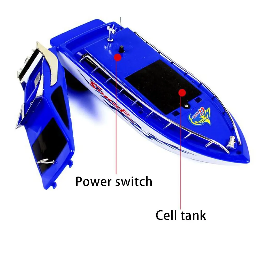 RC Speedboat Super Mini Electric Remote Control High Speed Boat Ship 4-CH RC Boat Game Toys Birthday Gift Kid Children Toys Gift