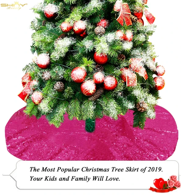 Sequin Tree Skirt 36 Inch Color Christmas Tree And Color Bar Skirt Holiday Decoration Xmas Tree Holliday Party Decoration C1019 Aliexpress