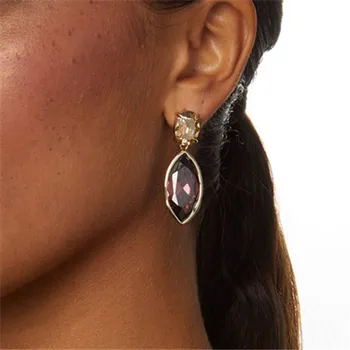 

Timeless Wonder Stunning Crystal Geo Stone Cut Stud Earrings Women Jewelry Gothic Boho Sweet Brand Rare Designer Ins Top 2322