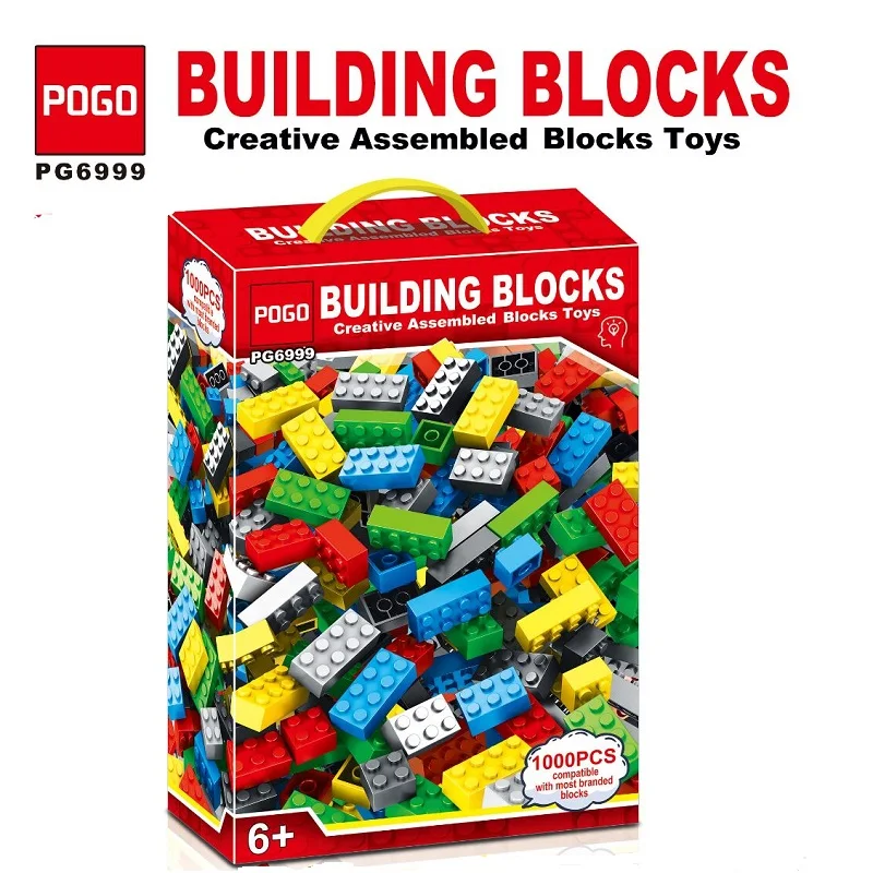 1000pcs Compatible Lego Building Blocks DIY City Bulk Bricks Set Blocks Kids Toy 