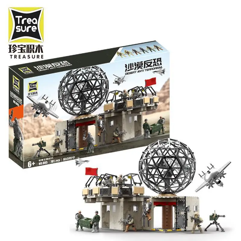 Desert Anti-Terrorist Stronghold Defense Military Soldiers Full-Joint Movable Minifigure DIY Creative Assembly Building Blocks | Игрушки и
