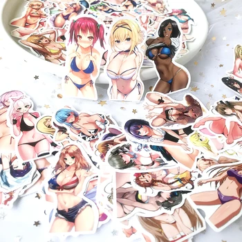 

100Pcs/Set Sexy Bikini Hottie Cartoon Sticker Creative Adult Self-made Anime Beauty Waterproof Stickers