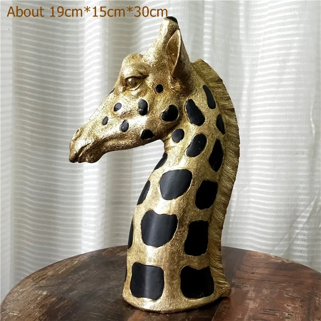 Art & Collectibles Vintage Hand Carved African Giraffe Head Bust