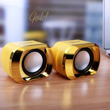 

Portable DX12 Mini Portable USB Stereo Computer Speakers Set Clip-on Line Controller Soundbar for Desktop Laptop Notebook Mp3 PC