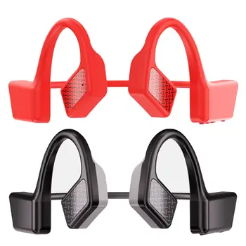 

Portable Wireless Bluetooth Headset Bone Conduction Headphones with Built-in Battery for Sports Home Office Online Meeting