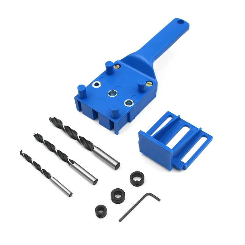 8pcs Self-centering  Doweling Jig  Dowel  Tools  6/8/10mm Pocket Hole Jig Joints Puncher Drill Guide For Carpentry Woodworking