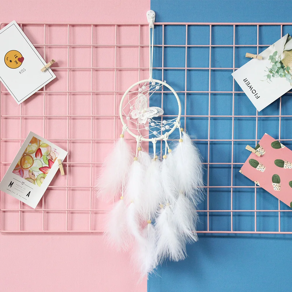 

Dream Catcher New White Butterfly Dream Catchers Dreamcatcher Wind Chime Hanging Room Pendant Room Decor Room Decoration