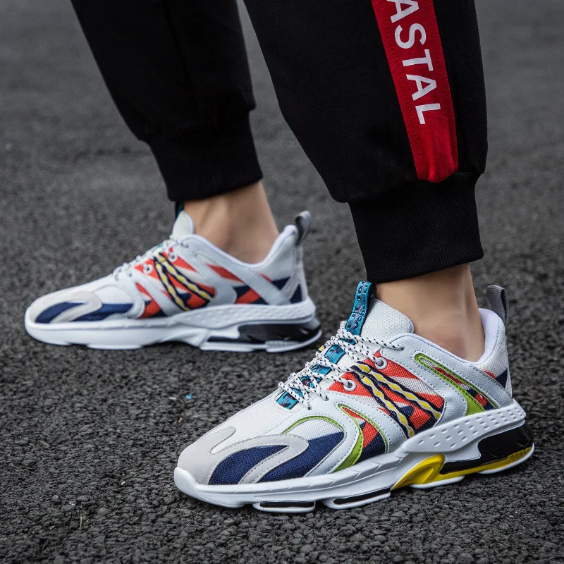 

2019 spring and autumn new men's shoes fashion wild breathable casual shoes non-slip thick-soled flat shoes single shoes