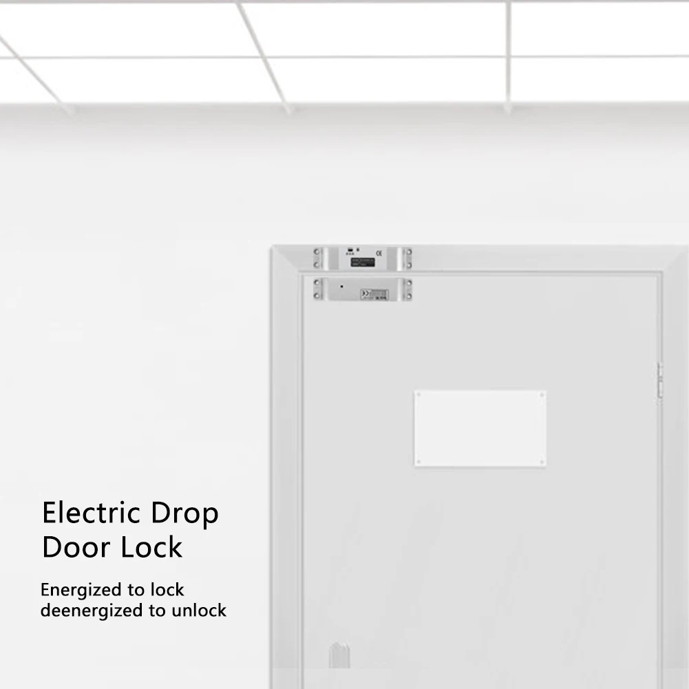 Электрический Подвесной дверной замок с поддержкой регулировки задержки 12 В постоянного тока, магнитный индукционный дверной замок с