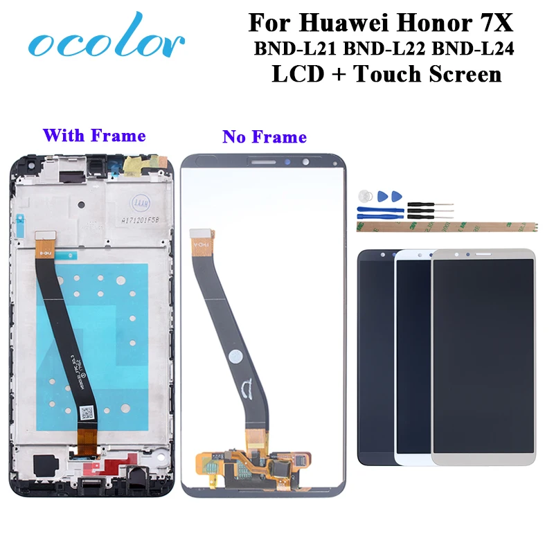Ocolor для huawei Honor 7X ЖК-BND-L21 L22 L24 дисплей и сенсорный экран + рамка дигитайзер Замена