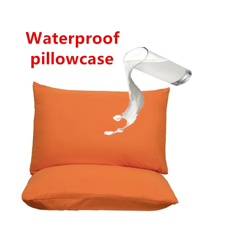 

Double-sided waterproof pillowcase with advanced sanding process and solid color pillowcase for home hotel and hospital care1PC
