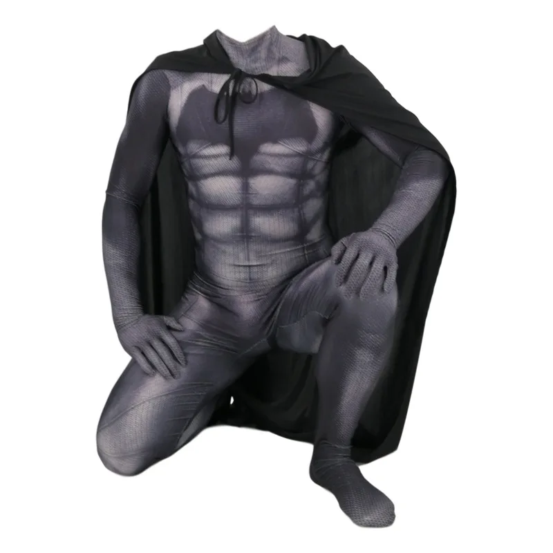 Костюм Бэтмена, Косплей Маска Костюм с жакетом Темный рыцарь Брюс Уэйн костюм супергероя на Хэллоуин зентай боди комбинезон для взрослых