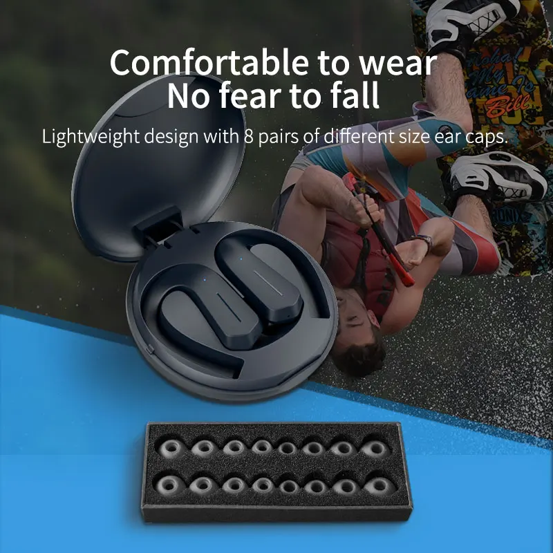 GGMM T1 Bluetooth наушники беспроводные Bluetooth V5.0 TWS спортивные IPX7 водонепроницаемые наушники тяжелый бас звук с 36 часами воспроизведения