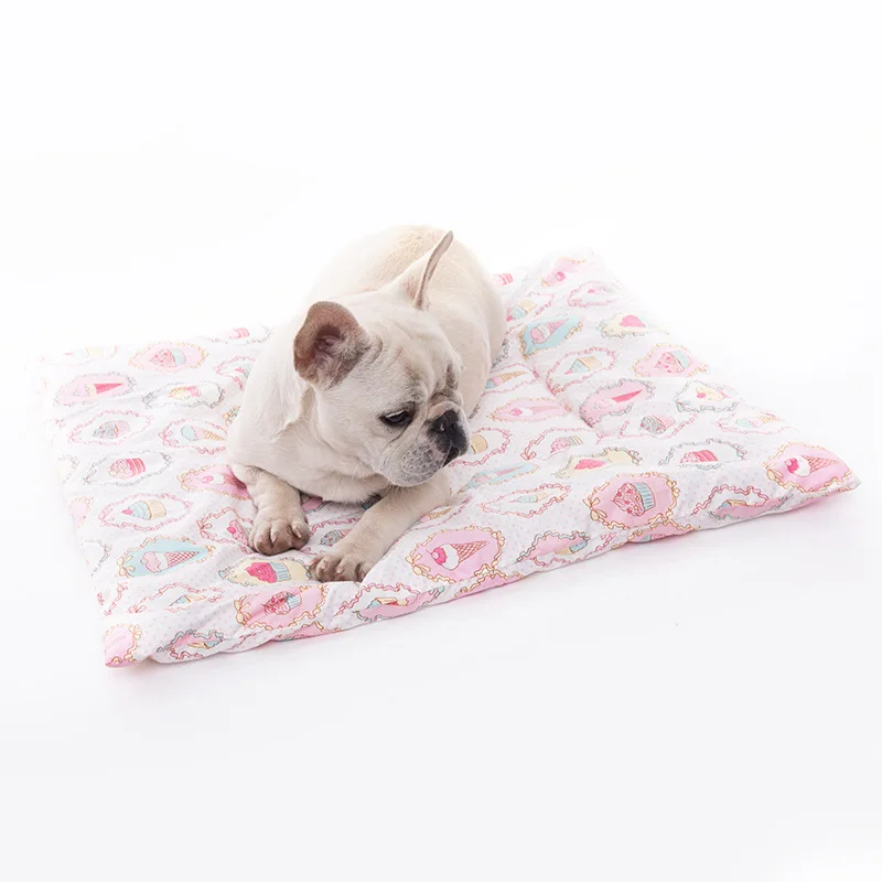 

Soft Breathable Warm Sleeping Dogs Cats Bed Sofa Rest Washable Cushion Cotton Kennel Cartoon Print Pattern Small Large Dogs Pad