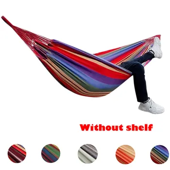 

Hanging Chair Garden Patio Large Chair Hammocks Outdoor Indoor Comfort Durable Yard Striped Hiking Rest Lounge Chair