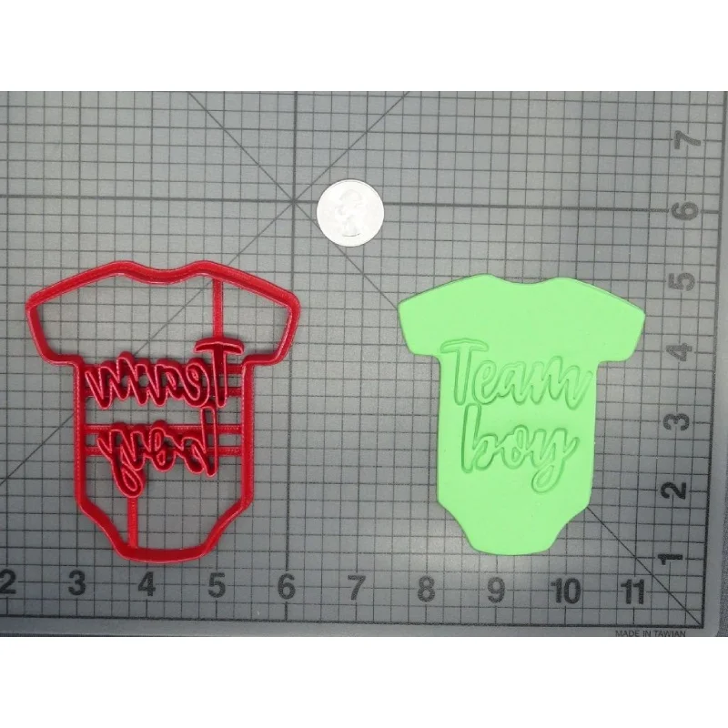 Boy Onesie Its a Girl Fondant Cookie Stamp Embosser 3D Printed Food Grade Custom Made | Дом и сад