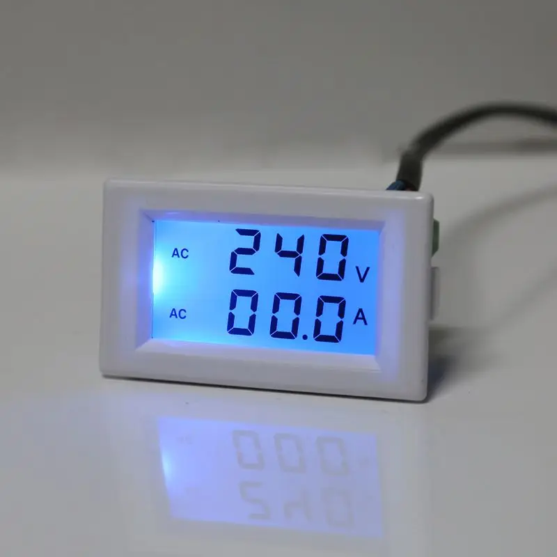 

LCD Digital AC Voltmeter Ammeter 5-50A 100-300V 2 in 1 Combo Panel Volt Amp Current Meter Voltage Gauge