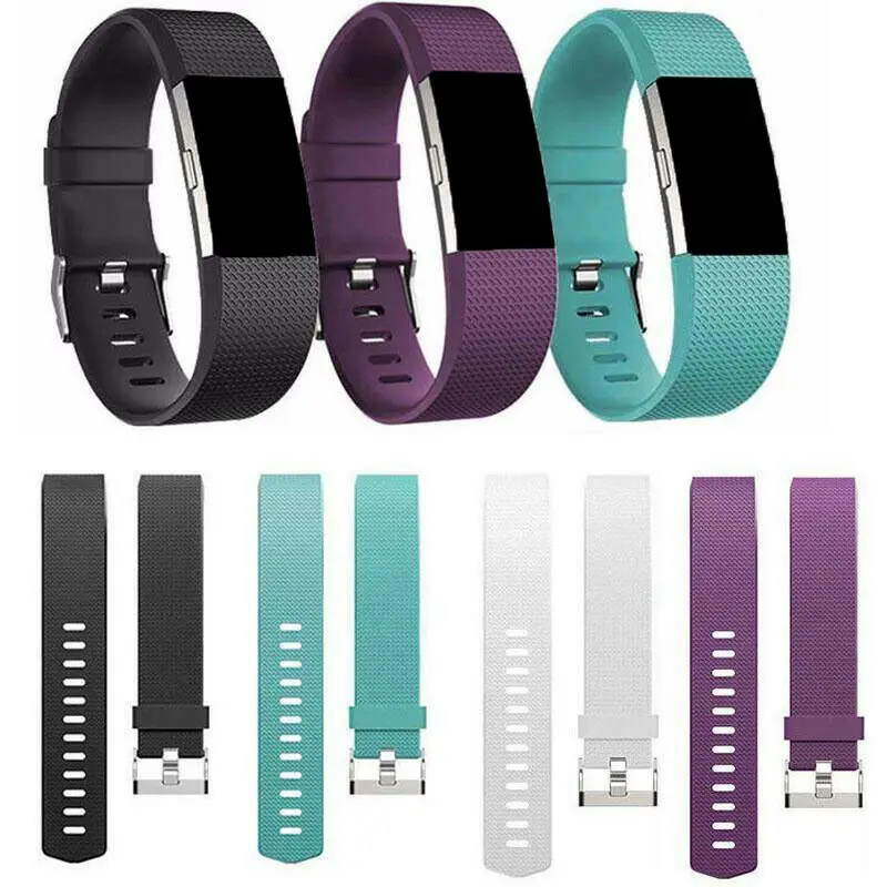Спортивный ремешок для Silicone Charge 2 Силиконовый сменный ремешок для часов браслет с металлической пряжкой для Charge 2