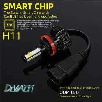 

2pcs 40W H11 H8 H9 12000LM LED Headlight Bulbs Low Beam Fog Light 6500K Bright White Universal Car Accessories