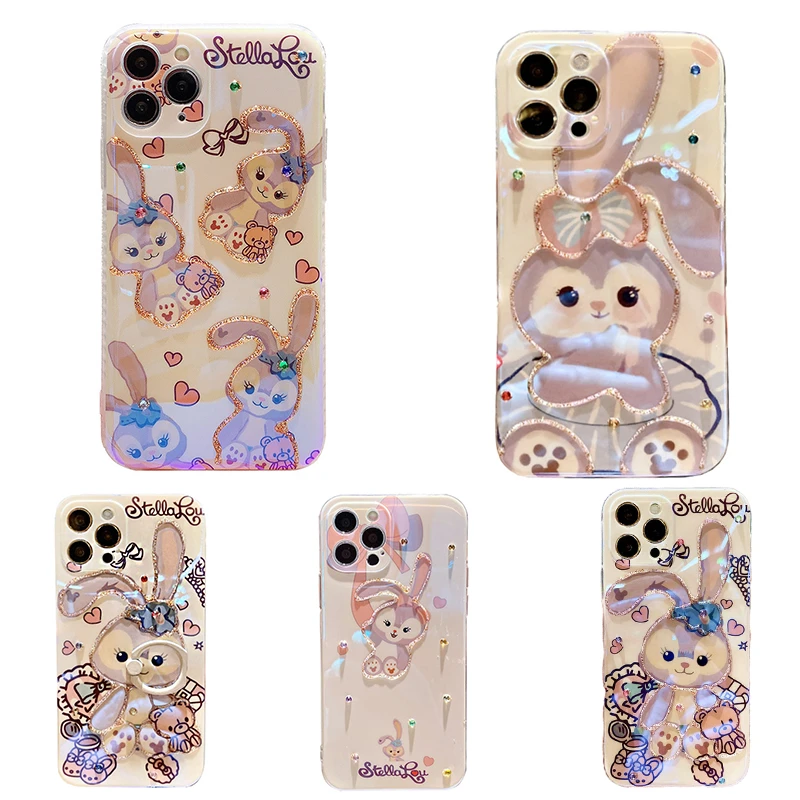 Fashion Disney Cartoon Duffy Stellalou Silicone Iphone Case Anime Cute Glitter Mobile Phones Lens Protective Shell Shipping Free T Shirts Aliexpress