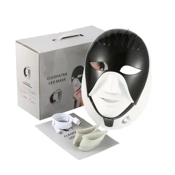

2019 NEW Cleopatra Back Cover Led Touch Led Mask Design Photorejuvenation Instrument Color Beauty Instrument Facial Neck