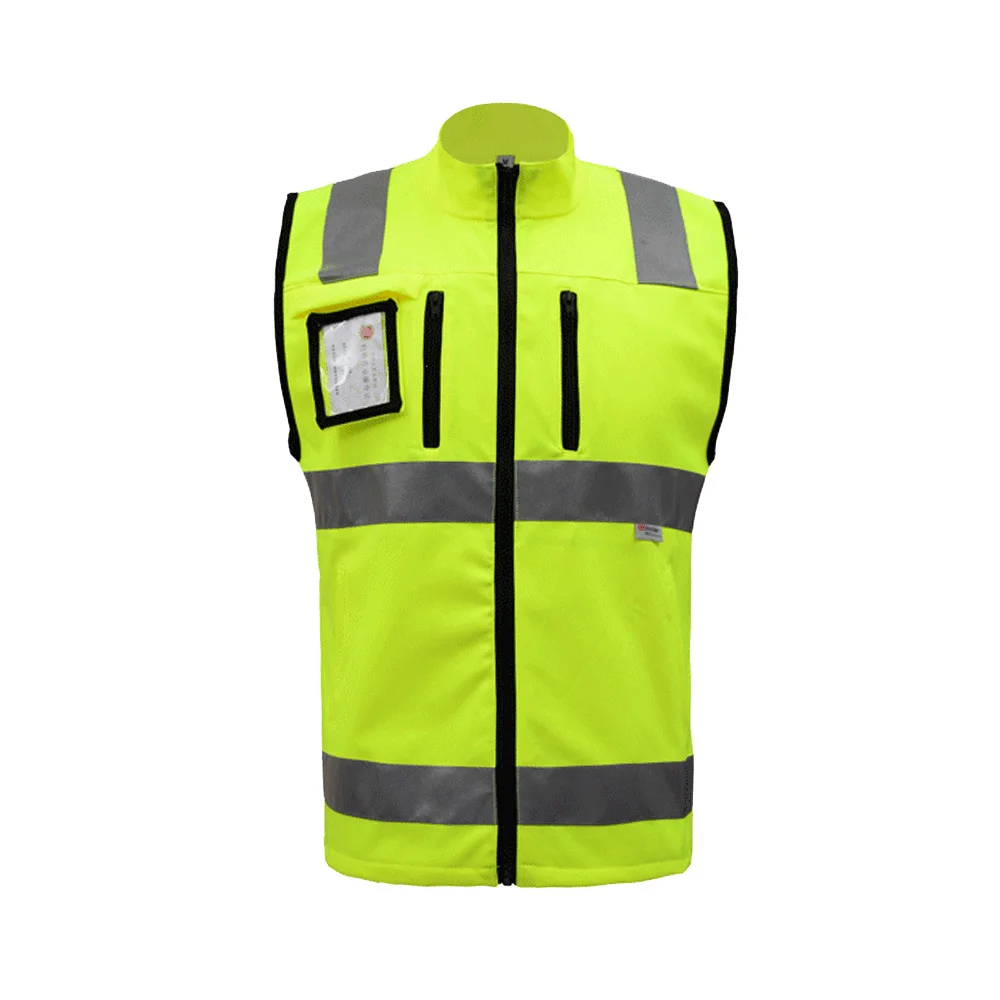 

SFVest High Visibility Reflective Safety Vest Reflective Vest Multi Pockets Workwear Security Working Clothes Day Night