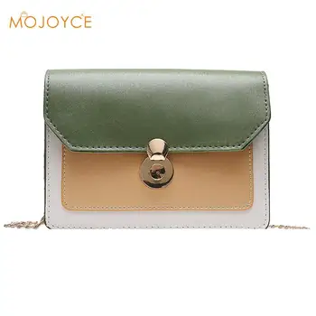 

Fashion Small Crossbody Bags for Women 2019 Mini PU Leather Shoulder Messenger Bag Fashion Contrast Color Cross-Body Bag