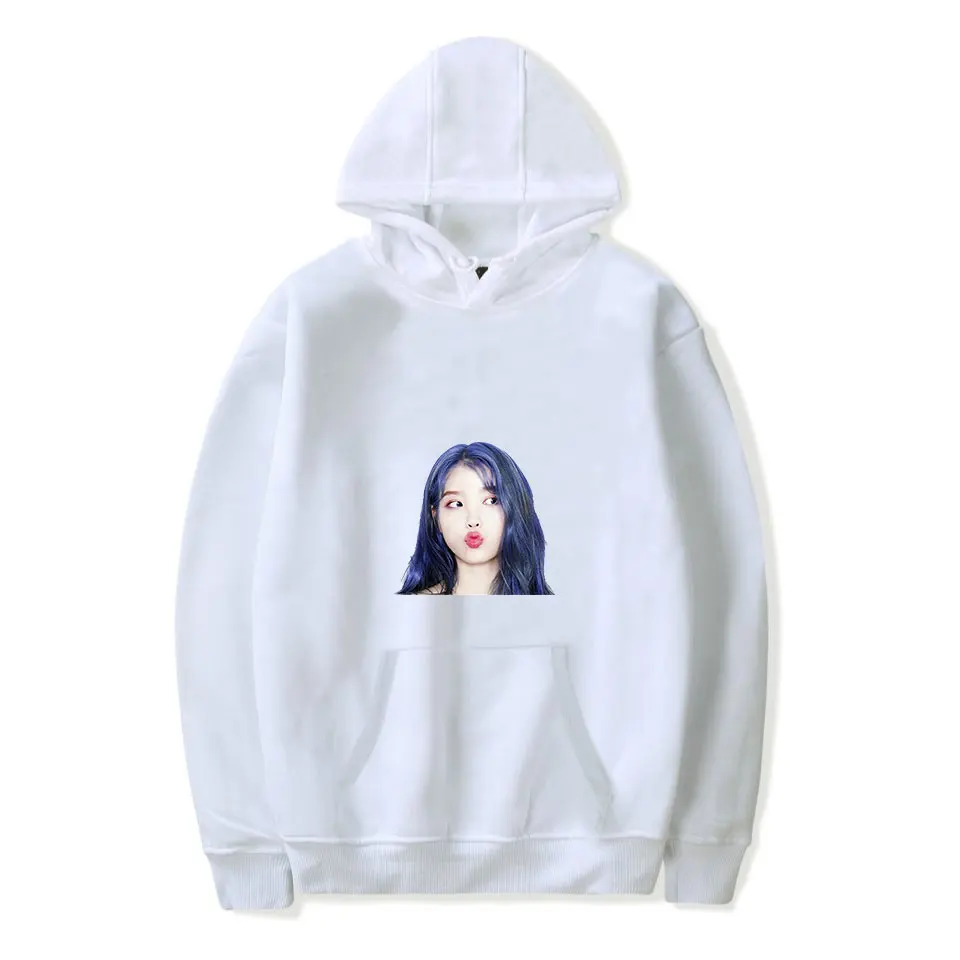 WY02 IU корейский Стильный Kpop альбом любовь стихотворение певица модная повседневная толстовка с капюшоном крутая печатная новая стильная Толстовка Harajuku - Цвет: WY02