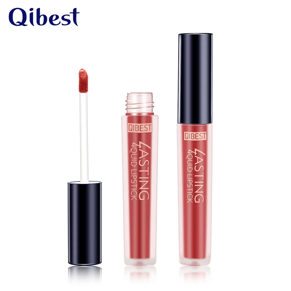 

Qibest Cream Lip Glaze Cream Lasting Liquid Lipstick Wish Explosion Lip Gloss Wholesale Makeup Cosmetic Gift for Girl or Women