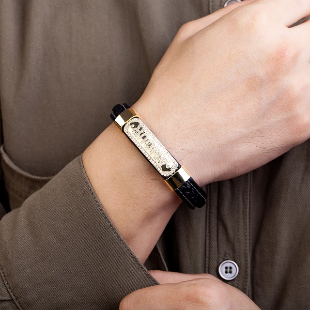 Franklin Pave Setting Letter Bracelet - Image 3