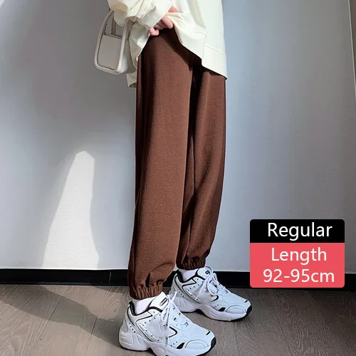 capri trousers 2022 Autumn Winter Women Casual Sweatpants Tracksuit Loose Vintage Sport Baggy Women Oversized Joggers Grey Streetwear Trouser cargo trousers Pants & Capris