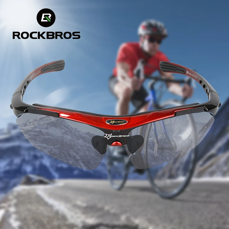 ROCKBROS велосипедные очки 5 линз UV400 велосипедные очки Ciclismo очки Поляризованные спортивные очки велосипедные очки близорукость