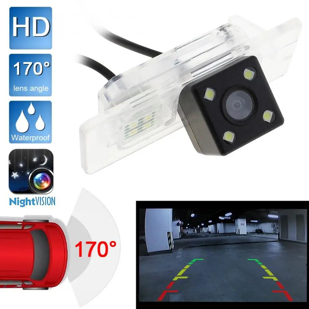 

CCD HD 480TVL 170 Degrees Wide Angle Auto Car Rearview Camera Reverse Backup Parking Camera for Audi New