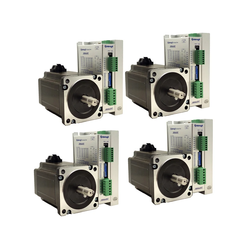 4Axis CNC NEMA34 stepper motor 8.5N.m(1215oz-in) shaft diameter 12.7/14mm 6.0A and Driver AC18-80V/DC24-110V 2.0-6.0A 256Micro |