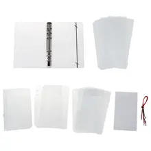 1 Set Transparent Loose Binder Leaf A6 Size Inner Page Cover Notebook Diary Planner Office Supplies Collection