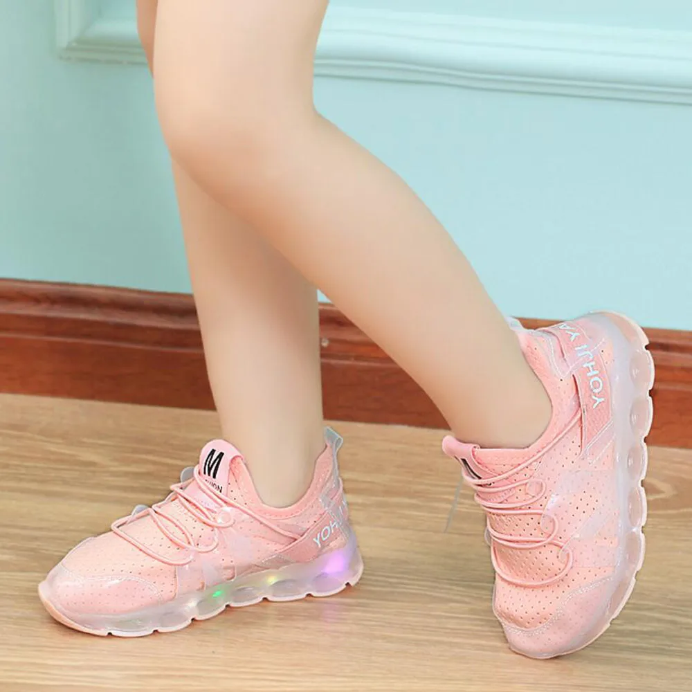 Daclay модный дизайн светодиодный свет детская обувь кроссовки спортивные повседневные кроссовки для детей и детей