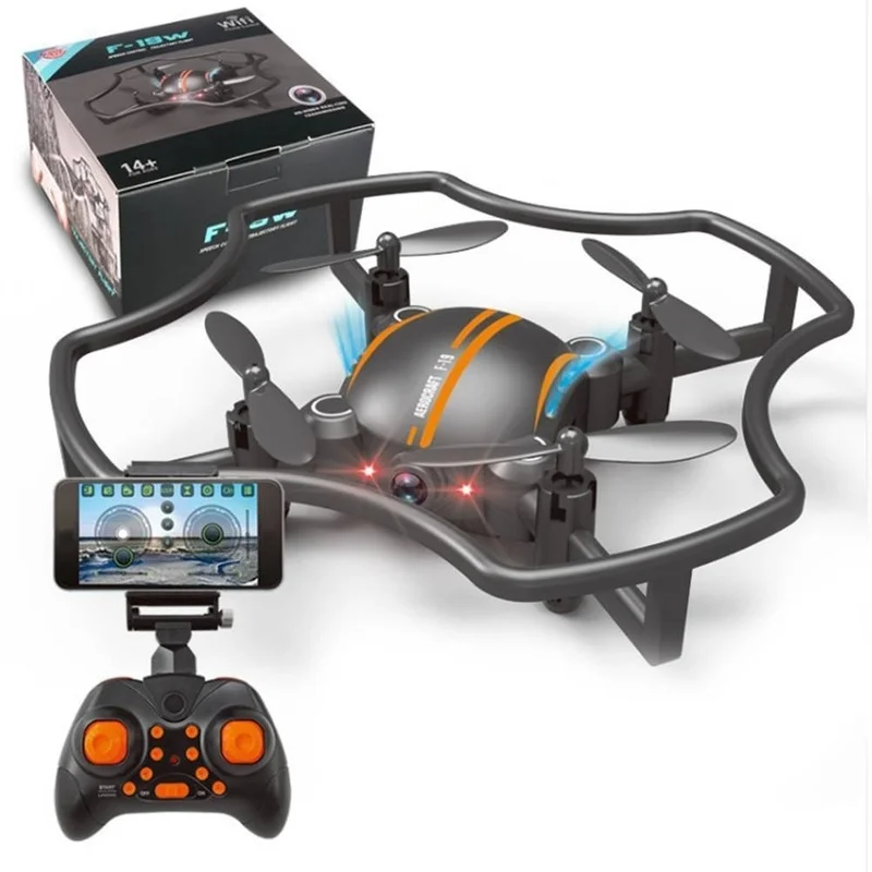 Мини-Дрон Wifi FPV Квадрокоптер 480P камера селфи Дрон самолёт радиоуправляемые