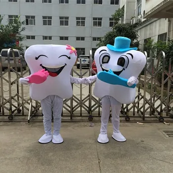 

Adults Tooth Mascot Costume Suits Cosplay Party Game Dress Outfits Clothing Advertising Carnival Halloween Easter Festival