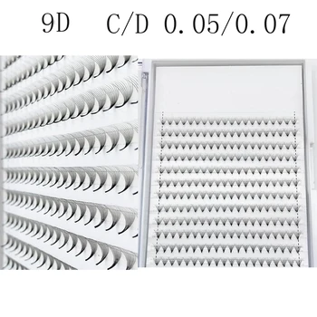 

NEW 240 Fans 12 Rows 0.05/0.07 Sharp Stem Narrow Base Spot Fans Lash 9D Volume Silk False Mink Eyelashes Extension Makeup Cilia