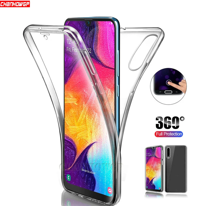 Двойной силиконовый чехол для Samsung Galaxy A10 A20 A20E A30 A40 A50 A60 A70 A 30 50 чехлы телефонов с