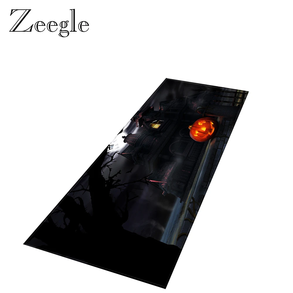 Halloween Rugs and Carpets for Home Living Room Soft Kids Room Carpet Anti-slip Kitchen Carpet Hallway Floor Rug Outdoor Doormat