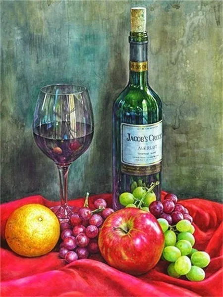 R009-5 Алмазная вышивка с фруктами для дома, кухни, Настенный декор, Кубик Рубика, квадратная алмазная живопись, Хрустальная мозаичная картина, стразы R009 - Цвет: R009-5