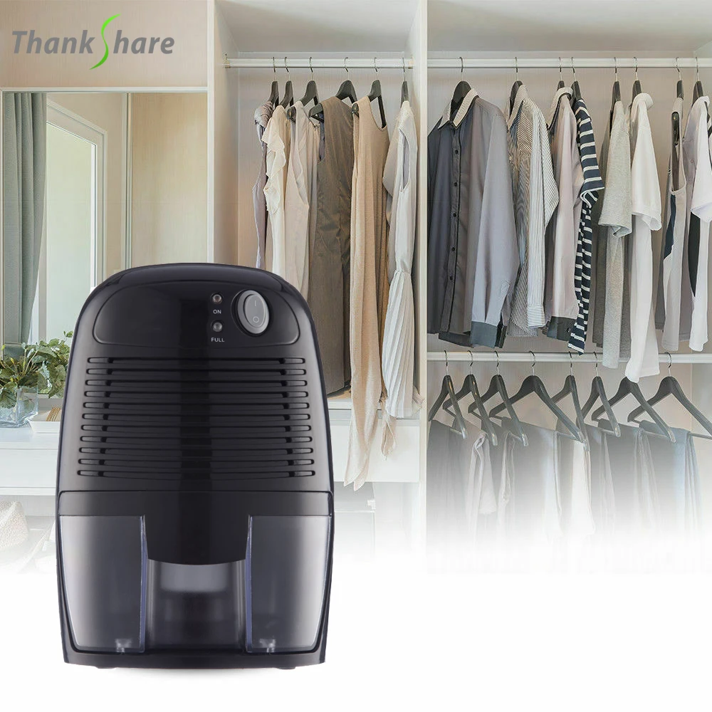 THANKSHARE 휴대용 미니 제습기, 가정 사무실 공기 건조기, 흡습제, 저소음 캐비닛 제습기, 500ml