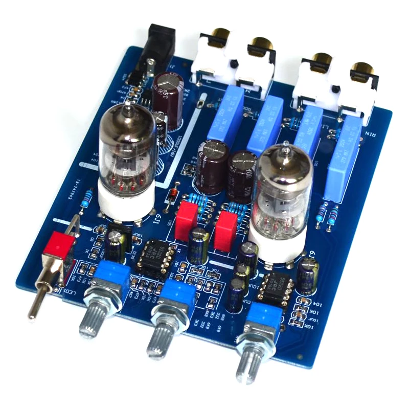 YJ-Fever Hi-Fi предусилитель для желчи 6J1 трубка с регулировкой высоких и низких басов