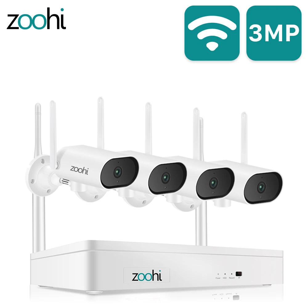 Камера видеонаблюдения Zoohi HD поворотная горизонтальная камера 3 Мп с функцией
