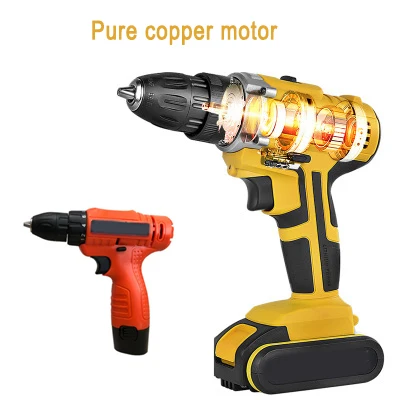 

New Electric Cordless Drill Screwdriver LED 2-Speed Multifunctional Home DIY Tool SF66