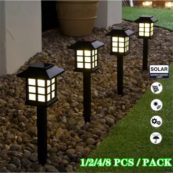 

8PCS Outdoor Solar Garden Light Waterproof LED Night Light Solar Garden Lawn Lamp Pathway Patio Path Yard Landscape Lamp