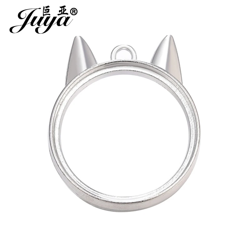 JUYA 5 шт./лот 30 мм Милая круглая двухсторонняя основа кабошона для подвесного